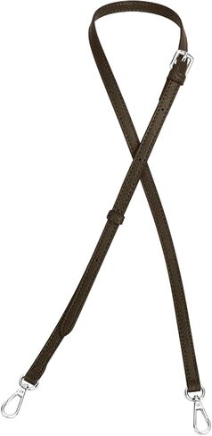 Bag Leather Strap Replacement Adjustable Crossbody Shoulder Straps for XS Le Pliage MINI Pouch, No Damage Conversion Kits Accessories moka color (MINI-Mocha-Silver) in Saudi Arabia