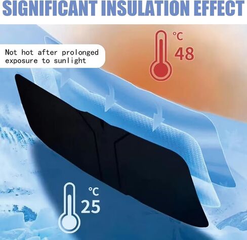 Sunshade for Car Windshield Sunshade Sun Shade Front Window Visor Foldable Accessories Cover Accordion Automotive Interior Protection Car Truck SUV Universal (57''x33.5'') in Saudi Arabia