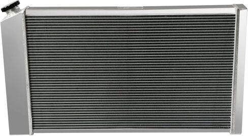 4 صف من الألومنيوم المبرد +2x12 "مروحة +كفن وترويج ترحيل مجموعة 1973-86 CHEVY/GMC C/K Series ، 1971-90 Caprice ، 1968-73 Chevelle ، 72-87 El Camino & More GM Cars-34" العرض الكلي in Saudi Arabia