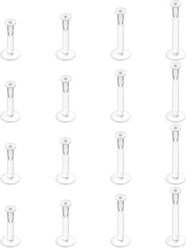 Clear Earrings for Sports,16G Plastic Nose Rings for Surgery,Nose Piercing Retainer,Helix labret Tragus Lip Piercing Jewelry,Clear Piercing Retainer(6mm 8mm 10mm 12mm) in Kuwait