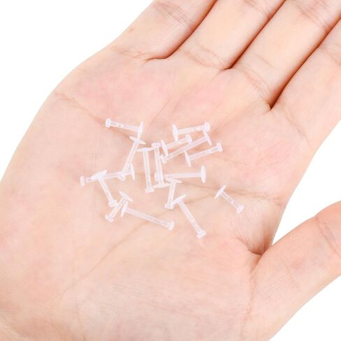 Clear Earrings for Sports,16G Plastic Nose Rings for Surgery,Nose Piercing Retainer,Helix labret Tragus Lip Piercing Jewelry,Clear Piercing Retainer(6mm 8mm 10mm 12mm) in Kuwait