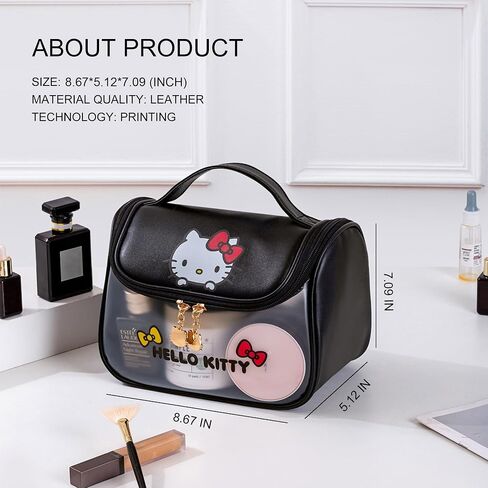 ambealla clear cosmetic bage bags makeup bags with with brush holder ، charge travel aduttry bage for women ، kincin kincinp storing storage for home & trips 3pcs 3pcs in Kuwait