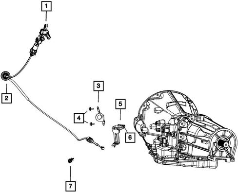 Mopar Part 52110005AL Shift Cable in Saudi Arabia