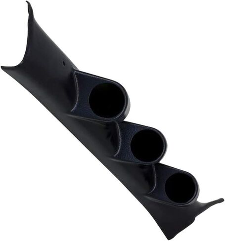 GlowShift Black Triple Pillar Gauge Pod Compatible with Subaru Impreza WRX STI 2008-2014 - Complete Replacement - ABS Plastic - Mounts (3) 2-1/16" (52mm) Gauges in Saudi Arabia