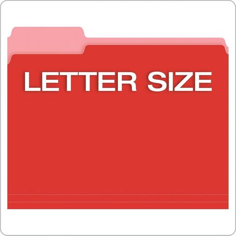 Pendaflex Colored File Folders Letter Size - 240 Pack of 12 Assorted Color Folders for Documents - 1/3-cut Tabs - Manila Office Folders in Kuwait