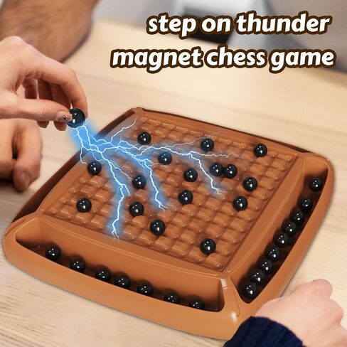 Magnetic Game Chess, Magnet Chess Fun Family Games for Kids and Adults, Magnet Game with 40Pcs Magnet Game, Table Top Board Game for Game Night 2-4 Players in Saudi Arabia