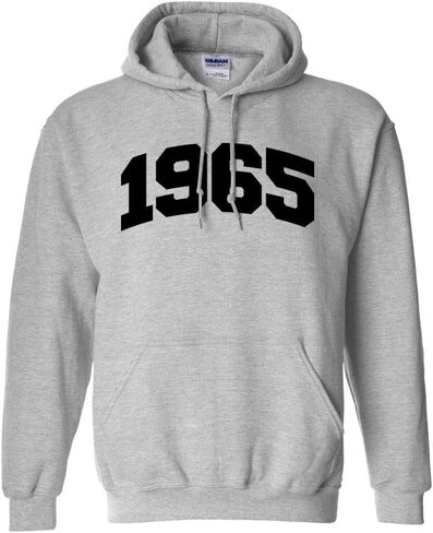 TeesAndTankYou 1965 College Style Hoodie Sweatshirt Unisex in Saudi Arabia