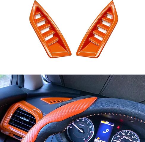 for Subaru Dash Board Air Conditioner Vent Outlet Cover Trim for Subaru Crosstrek Impreza Premium Sport Limited 2018 2019 2020 2021 2022, Orange in Kuwait