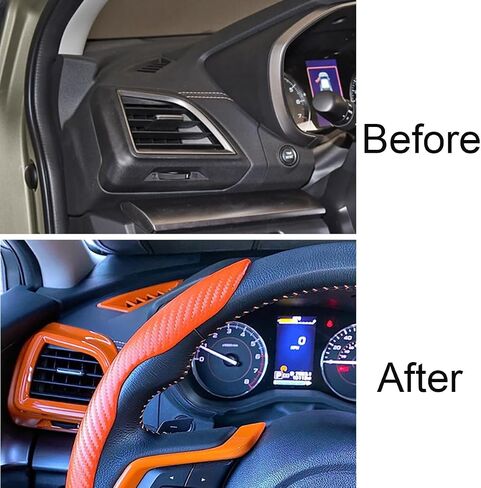 for Subaru Dash Board Air Conditioner Vent Outlet Cover Trim for Subaru Crosstrek Impreza Premium Sport Limited 2018 2019 2020 2021 2022, Orange in Kuwait