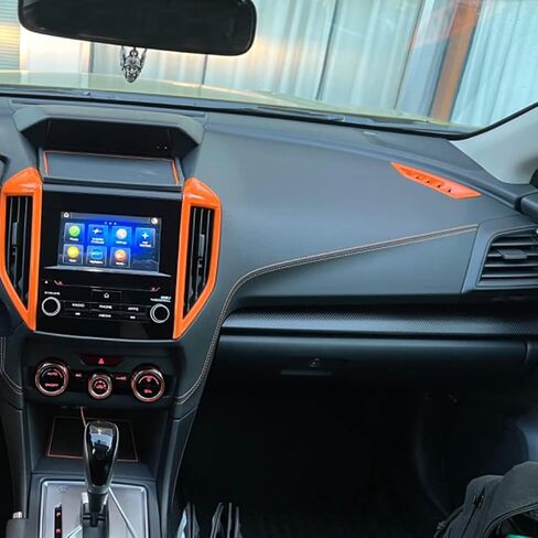 for Subaru Dash Board Air Conditioner Vent Outlet Cover Trim for Subaru Crosstrek Impreza Premium Sport Limited 2018 2019 2020 2021 2022, Orange in Kuwait