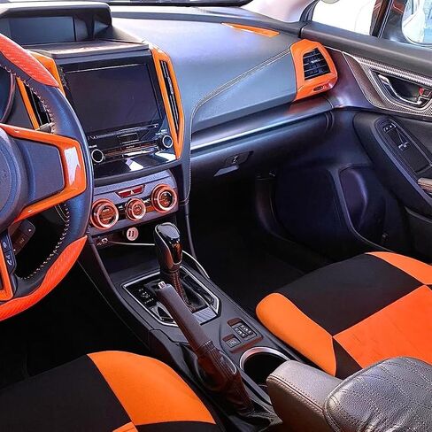 for Subaru Dash Board Air Conditioner Vent Outlet Cover Trim for Subaru Crosstrek Impreza Premium Sport Limited 2018 2019 2020 2021 2022, Orange in Kuwait