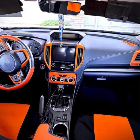 for Subaru Dash Board Air Conditioner Vent Outlet Cover Trim for Subaru Crosstrek Impreza Premium Sport Limited 2018 2019 2020 2021 2022, Orange in Kuwait