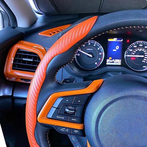 for Subaru Dash Board Air Conditioner Vent Outlet Cover Trim for Subaru Crosstrek Impreza Premium Sport Limited 2018 2019 2020 2021 2022, Orange in Kuwait