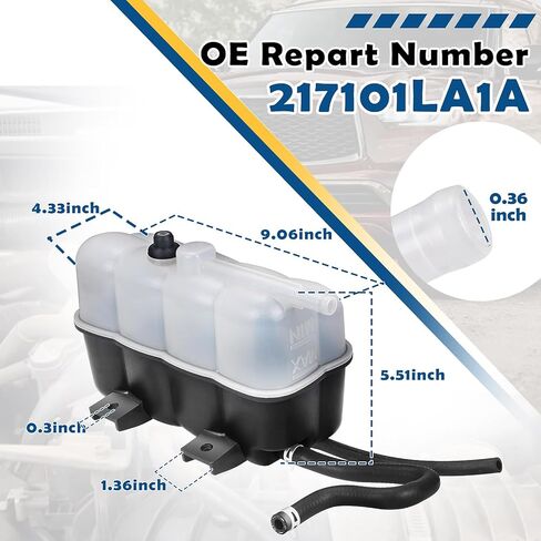 217101LA1A Radiator Overflow Bottle Coolant Reservoir for Infiniti QX56 2011-2013, Infiniti QX80 2014-2020, Nissan Armada 2017-2024, Replacement # 21710-1LA1A in Kuwait