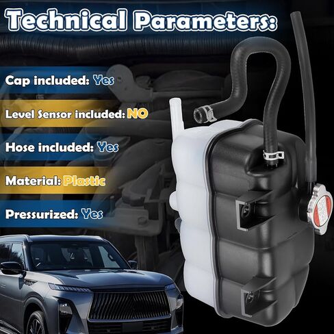 217101LA1A Radiator Overflow Bottle Coolant Reservoir for Infiniti QX56 2011-2013, Infiniti QX80 2014-2020, Nissan Armada 2017-2024, Replacement # 21710-1LA1A in Kuwait