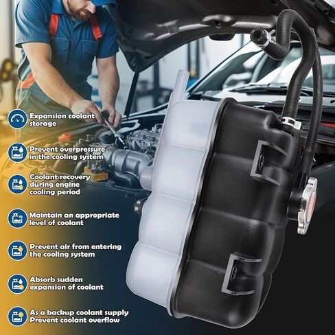217101LA1A Radiator Overflow Bottle Coolant Reservoir for Infiniti QX56 2011-2013, Infiniti QX80 2014-2020, Nissan Armada 2017-2024, Replacement # 21710-1LA1A in Kuwait