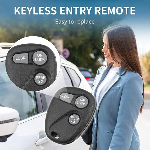 Keyless Entry Remote for Chevy Express 1500 2500 3500 1998-2002 315Mhz ABO1502T 3 Button Reusable | Control Replacement Car Key Fob 1 Pcs for GMC Savana 1500 2500 3500 1998-2002 in Saudi Arabia