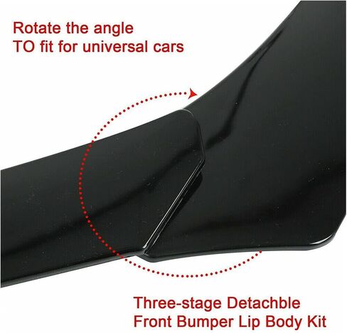متوافق مع Lexus RX 350 450 1999-2020 Car Front Lip Body Kit Spoiler Splitters Cover Cover Cover Lips Lips (Bloosy Black) in Saudi Arabia