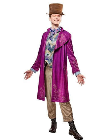 فيلم Rubies Men's Movie Deluxe Willy Wonka مع قبعة in Saudi Arabia