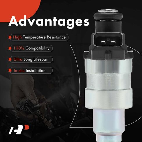 A-Premium Fuel Injectors Set of 4 Compatible with Dodge Charger 84-86, 600, Daytona & Chrysler Town & Country 85-88, Daytona, Laser, LeBaron & BMW M3 88-91 & Buick Skyhawk & Ford EXP in Saudi Arabia