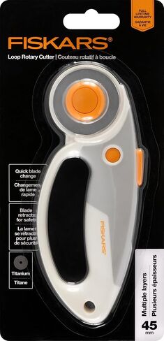 Fiskars Loop Rotary Cutter, Explore Collection Mountain Haze, Precision-Ground Steel Blade for Fabric, Felt and Vinyl, 45mm in Saudi Arabia