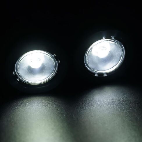 RC Angel & Demon Eyes 2 LEDs Headlights Halo Lights for AXIAL SCX6 AXI05000 JLU 1/6 RC Crawler Car Upgrade Part in Kuwait