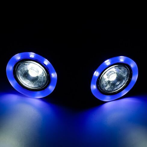 RC Angel & Demon Eyes 2 LEDs Headlights Halo Lights for AXIAL SCX6 AXI05000 JLU 1/6 RC Crawler Car Upgrade Part in Kuwait