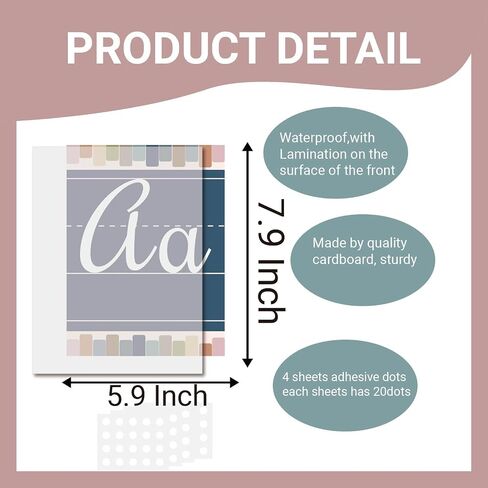 37 Pcs Boho Bulletin Board Letters ABC Alphabet 0-10 Number Cards Eucalyptus Greenery Boho Classroom Decorations Wall for Pre-School Kindergarten Nursery Elementary Educational Material (Boho) in Saudi Arabia