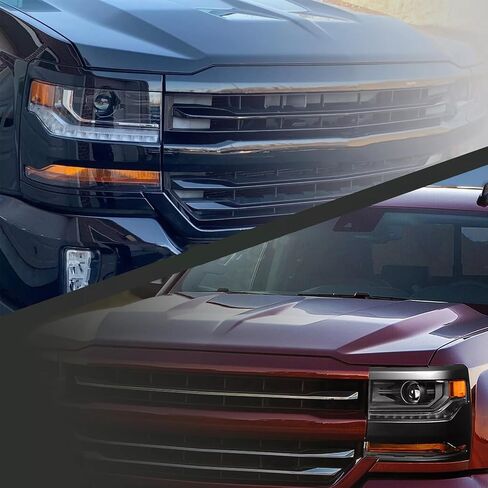 تجميع المصابيح الأمامية متوافقة مع 2016 2017 2018 Chevy Silverado 1500 ، 2019 Chevy Silverado 1500 LD Projector Light in Saudi Arabia