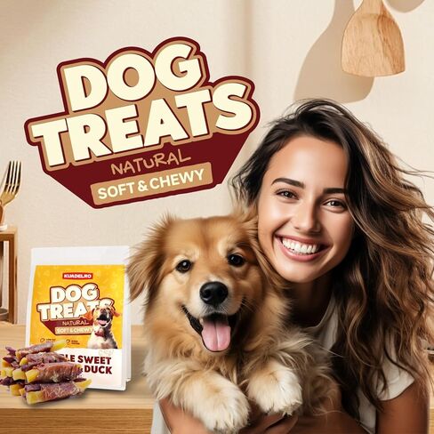 Dog Treats Chicken Wrapped Double Sweet Potato, Real Chicken Jerky Dog Treats High Protein Dog Training Treats Dog Snacks Dog Chews for Small Medium Large Dog 10.54oz in Kuwait