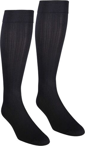 NuVein Women's Compression Socks, 15-20 mmHg Support, Diamond Knit Pattern, Over Calf Knee High, White, Small in Kuwait