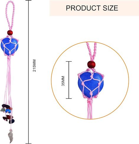 12 Pcs Tree Of Life Stone Pendant Holder Crystal Cage Pendant Holder Pendant Cord Stone Holder Replacement Hand-Woven Necklace Cord with Adjustable Length（2 Colors） in Saudi Arabia