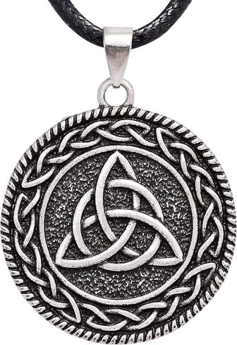 قلادة Haquil Triquetra ، قلادة Celtic Knot Triquetra ، هدية مجوهرات سلتيك للرجال والنساء in Saudi Arabia