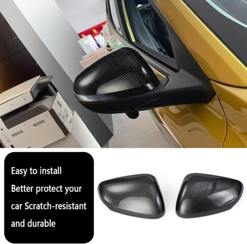Car Accessories Fit For Chevrolet TRAX 2024 2025 Rear View Mirror Cap Cover Trim (Carbon Fiber) 2PCS ABS in Saudi Arabia