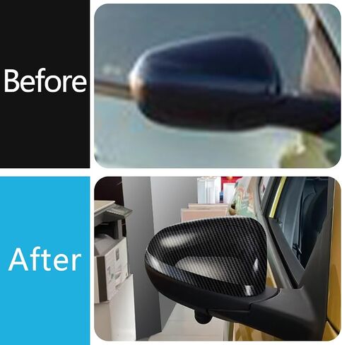 Car Accessories Fit For Chevrolet TRAX 2024 2025 Rear View Mirror Cap Cover Trim (Carbon Fiber) 2PCS ABS in Saudi Arabia