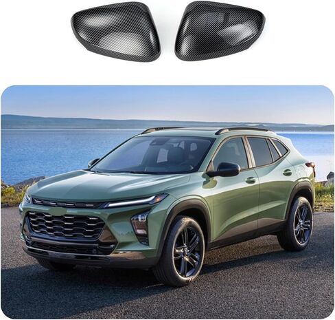 Car Accessories Fit For Chevrolet TRAX 2024 2025 Rear View Mirror Cap Cover Trim (Carbon Fiber) 2PCS ABS in Saudi Arabia