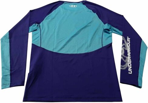 Under Armour Men's HeatGear Compression Long Sleeve T-Shirt XL Purple/Blue in Saudi Arabia