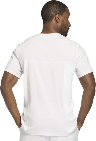 Cherokee Infinity Men Scrubs Set CK900A V-Neck Top & CK200A Fly Front Pant, White- L Top/L Pant in Saudi Arabia