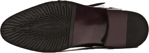 Santimon Mens Zipper Dress Leather Crocodile Print Bukle Strap Ankle Fashion Monk Boots in Kuwait