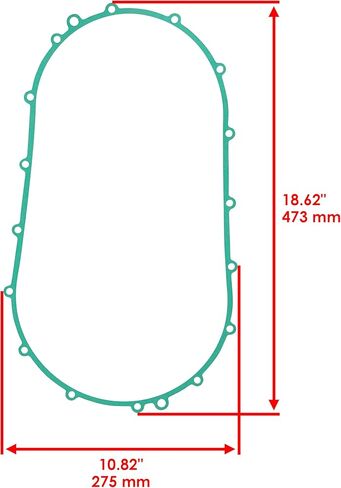 Caltric Outer Clutch Cover Gasket Compatible with Arctic Cat Wildcat 1000 Gt Ltd 2012 2013 2014 2015 in Saudi Arabia