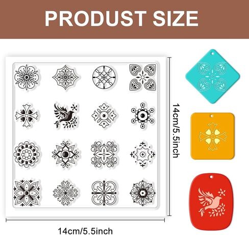 CHGCRAFT Bubbles Silicone Clay Texture Mat Silicone Texture Stamps Clay Modeling Pattern Pad for DIY Clay Jewelry Earrings Clay Mat Stamps for Decorative Card Making in Kuwait