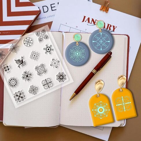 CHGCRAFT Bubbles Silicone Clay Texture Mat Silicone Texture Stamps Clay Modeling Pattern Pad for DIY Clay Jewelry Earrings Clay Mat Stamps for Decorative Card Making in Kuwait