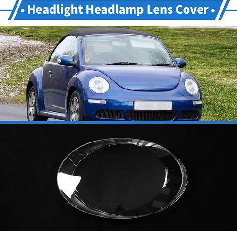 غطاء العدسة الأمامية تغطية المصابيح الأمامية غطاء العدسة الصافية لغطاء العدسة VW Beetle 2013-2019 Clear PC 1 PCS الأمامية اليسرى السيارة in Saudi Arabia