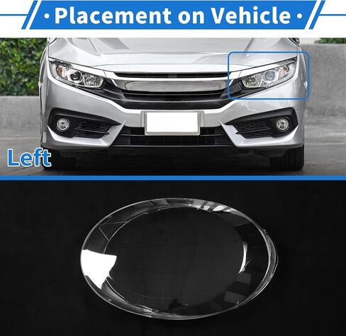 غطاء العدسة الأمامية تغطية المصابيح الأمامية غطاء العدسة الصافية لغطاء العدسة VW Beetle 2013-2019 Clear PC 1 PCS الأمامية اليسرى السيارة in Saudi Arabia