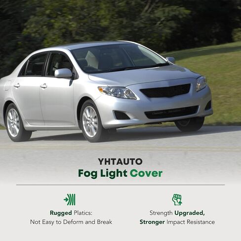 غطاء ضوء الضباب Yhtauto يناسب تويوتا كورولا 2011-2013 L4 1.8L الوفير الأمامي غطاء ضوء القطع جانب الركاب الأيمن in Kuwait
