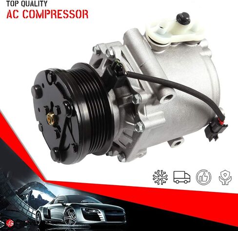 ضاغط تكييف الهواء Cciyu لـ Mercury Mountaineer لـ L-NCOLN Aviator for Ford E150 E-250 E-350 4.6L 5.4L 2001-2007 يحل محل ضاغط AC للسيارة 6 أخاديد in Saudi Arabia