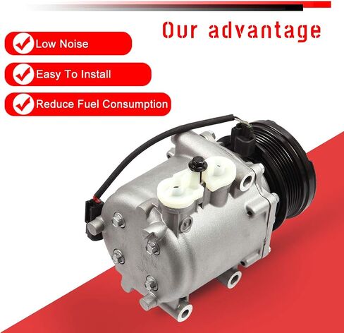 ضاغط تكييف الهواء Cciyu لـ Mercury Mountaineer لـ L-NCOLN Aviator for Ford E150 E-250 E-350 4.6L 5.4L 2001-2007 يحل محل ضاغط AC للسيارة 6 أخاديد in Saudi Arabia