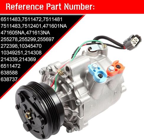 ضاغط تكييف الهواء Cciyu لـ Mercury Mountaineer لـ L-NCOLN Aviator for Ford E150 E-250 E-350 4.6L 5.4L 2001-2007 يحل محل ضاغط AC للسيارة 6 أخاديد in Saudi Arabia
