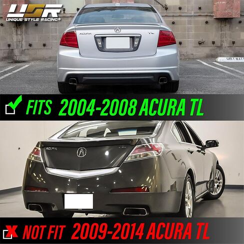 USR DEPO 3G TL Tail Lights-JDM على غرار مصابيح الذيل الخلفية السوداء السوداء (يسار + يمين) متوافق مع 2004-2008 Acura TL جميع الطرز بما في ذلك عدسة دخان الإسكان الأسود) (عدسة دخان الإسكان الأسود) in Kuwait