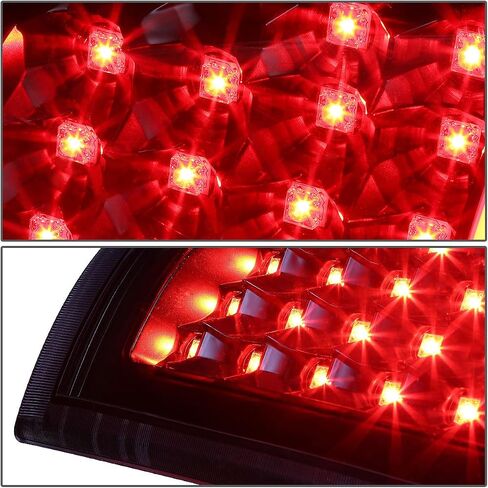 تلقائي أسرة مصفرة LED LED LIDENCES متوافقة مع 1999-2003 Chevy Silverado GMC Sierra 1500 2500HD 3500HD ، مصباح الفرامل العكسي ، سائق وجانب الراكب ، عدسة CLOSS Chrome CLEAR in Saudi Arabia